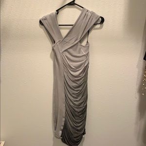 BEBE Silver/gray bandage dress